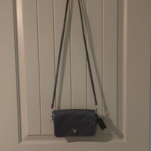 Coach Gray Quilted Crossbody Bag